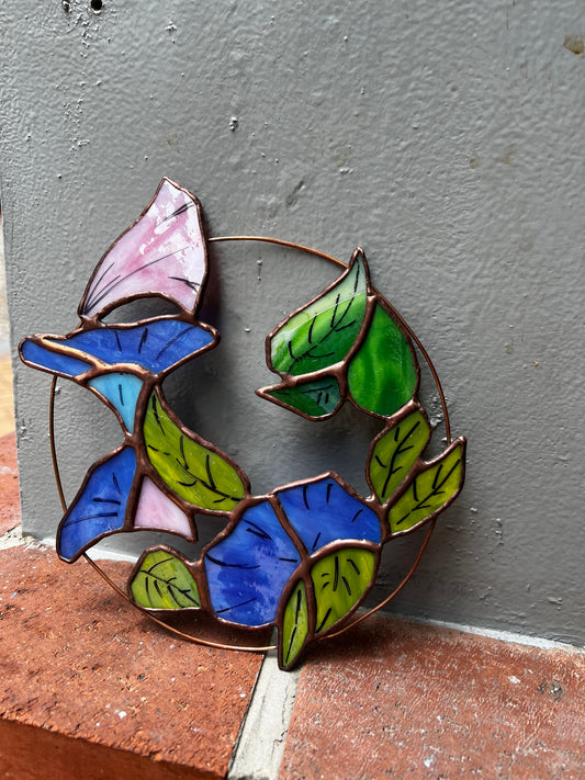 Iris Flower 鑲嵌玻璃壁掛