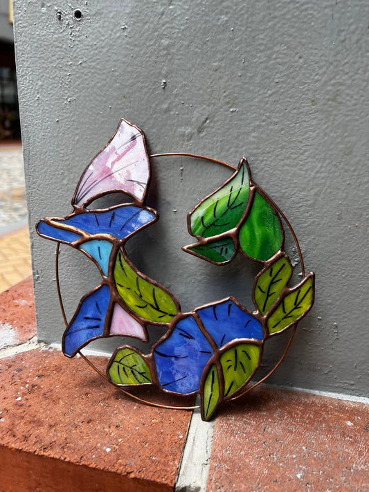 Iris Flower 鑲嵌玻璃壁掛