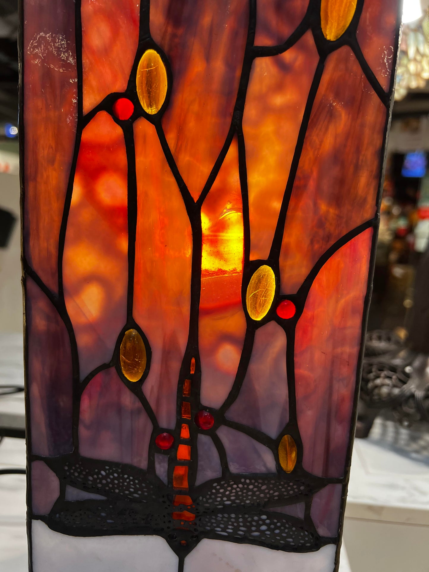 Prairie Dragonfly Tiffany Lamp 蒂芬妮燈