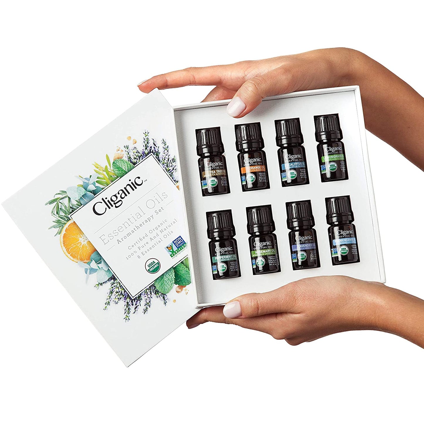 Cliganic 8件組合 100%有機純香氛精油