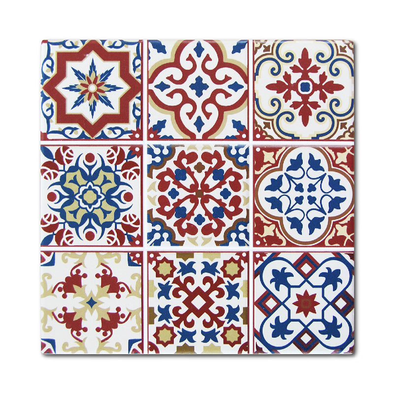 陶瓷隔熱鍋墊-紅色方形