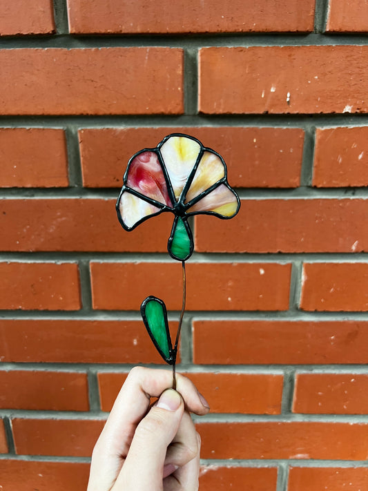 Morning Glory Flower 鑲嵌玻璃