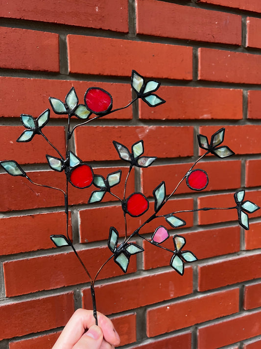 Pomegranate Flower 鑲嵌玻璃