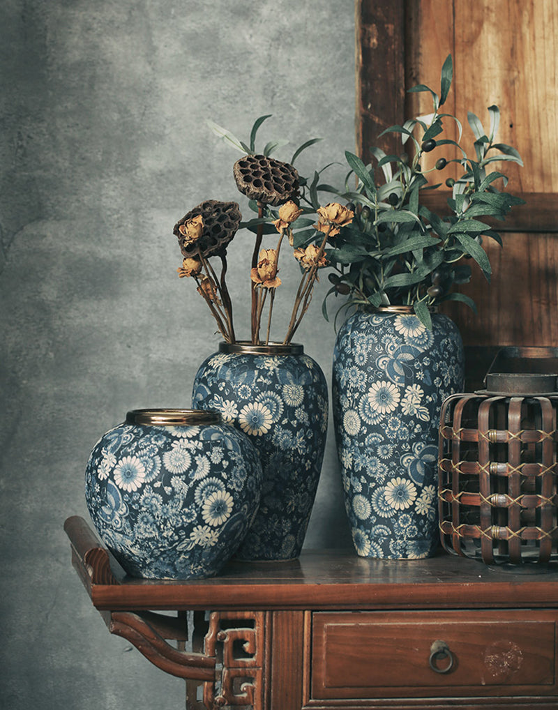 歐式青花陶瓷花瓶 鶯歌製造