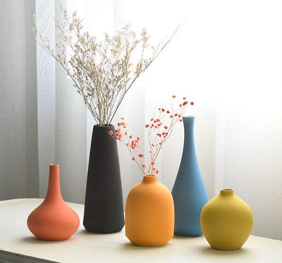 簡約風糖果色系列陶瓷花瓶