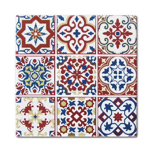 陶瓷隔熱鍋墊-紅色方形