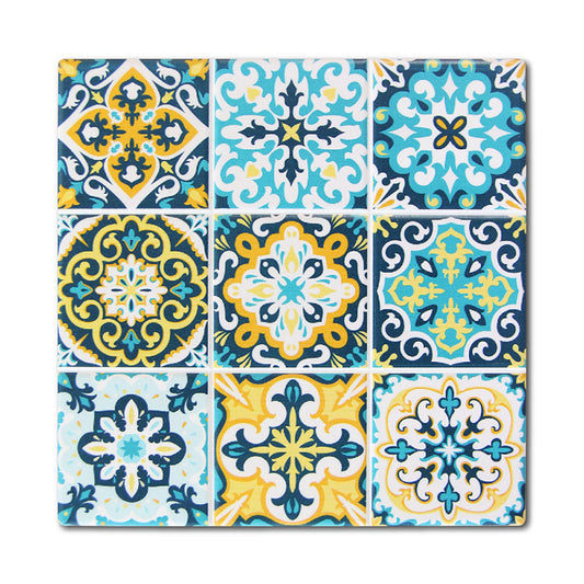 陶瓷隔熱鍋墊-藍色方形